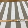 Grey and White Stripes | OUTDOOR Home Decor Fabric | Upholstery / Cushions | Waterproof | 54" Wide | By the Yard