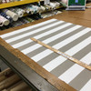Grey and White Stripes | OUTDOOR Home Decor Fabric | Upholstery / Cushions | Waterproof | 54" Wide | By the Yard