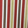 Rustic Stripes in Red / Gold / Green | OUTDOOR Home Decor Fabric | Upholstery / Cushions | Waterproof | 54" Wide | By the Yard