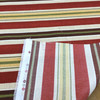 Rustic Stripes in Red / Gold / Green | OUTDOOR Home Decor Fabric | Upholstery / Cushions | Waterproof | 54" Wide | By the Yard