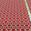 Scrollwork in Red and White | OUTDOOR Home Decor Fabric | Upholstery / Cushions | Waterproof | 54" Wide | By the Yard