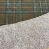Plaid Felt Fabric in Brown and Blue | Upholstery | Heavy Weight | 54" Wide | By the Yard