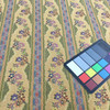 Floral Stripes Tapestry Fabric | Gold / Green / Purple / Blue | Medium Weight Upholstery | 54" Wide | By the Yard