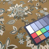 Jacobean Floral Jacquard Fabric | Green / Brown / Off White | Heavyweight Upholstery | 54" Wide | By the Yard