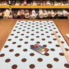 Large Polka Dots | Home Decor Fabric | Brown / Blue |  Drapery | 54" Wide | By the Yard