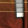 Striped Taffeta Fabric in Burgundy and Brick | Apparel / Drapery | Medium Weight | 60" Wide | By the Yard