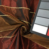 Striped Taffeta Fabric in Burgundy and Brick | Apparel / Drapery | Medium Weight | 60" Wide | By the Yard