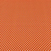Spot on | White  Mini Polka Dot on Orange | Quilting Fabric | 100% Cotton | 44 Wide | By The Yard