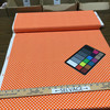 Spot on | White  Mini Polka Dot on Orange | Quilting Fabric | 100% Cotton | 44 Wide | By The Yard