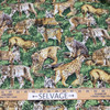 Bobcat | Brown | Green | American Wildlife | Quilting Fabric | 100% Cotton | 44 Wide | By The Yard