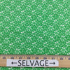Floral in White and Green | Quilting Fabric | 44" Wide | 100% Cotton | By The Yard