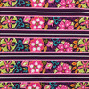 Floral Stripes in Purple / Orange / Pink / Green / Blue | Quilting Fabric | 44" Wide | 100% Cotton | By The Yard | Robert Kaufman "Genevieve"