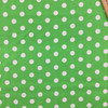 Polka Dots in Green and White | Quilting Fabric | 44" Wide | 100% Cotton | By The Yard