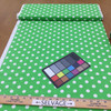 Polka Dots in Green and White | Quilting Fabric | 44" Wide | 100% Cotton | By The Yard