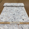 Paisley Phase |  FLoral Philosophy | Taupe and Grey on Cream | Bernartex | Quilting Fabric | 100% Cotton | 44 Wide | By The Yard