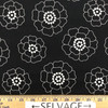 Floral in Black and White | Quilting Fabric | 44" Wide | 100% Cotton | By The Yard | Contempo Studio "Palm Springs"
