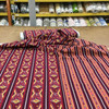 Decorative Stripes Burgundy / Red / Yellow / White | Quilting Fabric | 44" Wide | 100% Cotton | By The Yard | Alexander Henry "Bohemia a Stephanie Dawn"