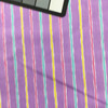 Pastel Stripe on Lavender Home Decor Fabric | Polished Apple Basics | Poly Cotton Blend | 44 inch Wide | By The Yard