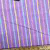 Pastel Stripe on Lavender Home Decor Fabric | Polished Apple Basics | Poly Cotton Blend | 44 inch Wide | By The Yard