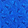 Lion King Silhouettes in Two Toned Blue | Quilting Fabric | 44" Wide | 100% Cotton | By The Yard | Spring's Creative "Lion King"