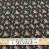 Ashley by Whistler Studios | Mauve Floral on Forest Green | Windham Fabrics | Quilting Fabric | 100% Cotton | 44 Wide | By The YardIMDELDA-1870-R1