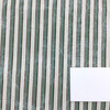 Distressed Striped Printed Fabric in Spruce Green / Brown / Off White | Upholstery / Curtains | 54" Wide | By the Yard