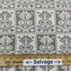 Tribal Floral Jacquard Fabric in Taupe / Off White / Gold | Upholstery | Heavyweight | 54" Wide | By the Yard | Hatteras in Taupe