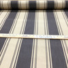 Chocolate Brown and Tan Striped Fabric | Outdoor Awning / Upholstery Fabric | Sunbrella-like | 46" Wide | By the Yard