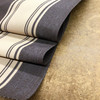 Chocolate Brown and Tan Striped Fabric | Outdoor Awning / Upholstery Fabric | Sunbrella-like | 46" Wide | By the Yard
