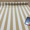 7.5 Yard Piece of Elegant Stripes in Bronze and Taupe | Upholstery / Drapery / Slipcovers | 54" Wide | By the Yard