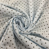 Light Baby Blue With Chocolate Brown Dots Flannel Fabric | Juvenile Nursey | 100 % Cotton | Sold by the yard