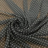 Black and White Mini Polka Dot Sheer Chiffon Fabric | 100% Polyester | Clothing and Apparel | 58 Inch Wide | By The Yard