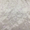 Crinkle Taffeta Fabric with Floral Vine Embroidery in Dove Grey | Drapery / Apparel / Upholstery | 54" Wide | By the Yard