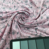 Medium Pink and Gray Floral Print Knit Fabric | 2 Way Stretch | Opaque | Clothing and Apparel | 60 Inch Wide | By The Yard