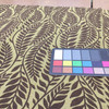 Fern Leaves Ogee Fabric in Green and Brown | Upholstery | Heavyweight | 54" Wide | By the Yard