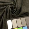 Charcoal Grey Windowpane Check Stretch Suiting Fabric / Polyester Blend / Clothing and Apparel / 60 inch wide / sold by the yard