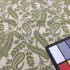 Leafy Paisley in Green and Beige | Drapery / Slipcovers / Upholstery | 54" Wide |  Fabric By the Yard