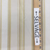 Elegant Striped Fabric in Off White / Gold / Tan | Drapery / Slipcovers / Upholstery | 54" Wide | By the Yard