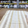 Chenille Striped Fabric in Tan / Beige / Off White | Upholstery | 54" Wide | By the Yard