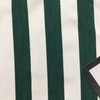 Striped Fabric in Forest Green and White | Drapery / Slipcovers / Upholstery | 54" Wide | By the Yard