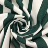 Striped Fabric in Forest Green and White | Drapery / Slipcovers / Upholstery | 54" Wide | By the Yard