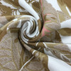 5 Yard Piece of Tropical Foliage Fabric in Tan / White / Pink | Upholstery | Heavyweight | 54" Wide | By the Yard