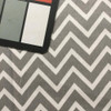4.5 Yard Piece of Gray and White Chevron | Upholstery / Drapery Fabric | 54" Wide | By the Yard