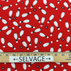 Modern Bowling Pins in Red / White / Black | Quilting Fabric | 44" Wide | 100% Cotton | By The Yard | Kanvas "It's a Strike"