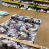 Baseball Silhouette in Black / Brown / White / Grey | Quilting Fabric | 44" Wide | 100% Cotton | By The Yard | Fabri-Quilt "Allstars"