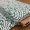 Bamboo in Blue / Green / White | Quilting Fabric | 44" Wide | 100% Cotton | By The Yard | Blank Quilting "Panda Park"
