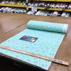 Beach Theme in Mint Green Fabric | Pre Quilted | Juvenile | Nursery  | 44 Inch Wide | 100% Cotton |  Poly Backed | Sold by the yard