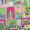 Doctor's Office Animals on Pink Novelty Woven Scrub Fabric | Easy Care Scrub Weight | Poly Cotton Blend | 60 inch Wide | By The Yard