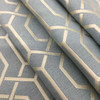 Lattice Fabric in Blue and Pale Green | Home Decor / Upholstery | 100% Polyester | 54" W | By the Yard | Regal Fabrics "Civic in Rain"