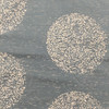 Dotted Circles Geometric Fabric in Blue-Grey and Off White | Home Decor / Upholstery | 100% Polyester | 54" W | By the Yard | Regal Fabrics "Westminster in Prussian"